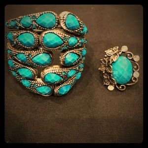 Bracelet with matching ring.